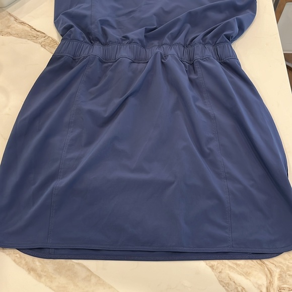 NWOT Patagonia blue technical nylon fabric sundress with wrap back design - Picture 7 of 12